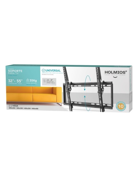 Soporte TV de pared inclinable Holmios VESA 32–55”