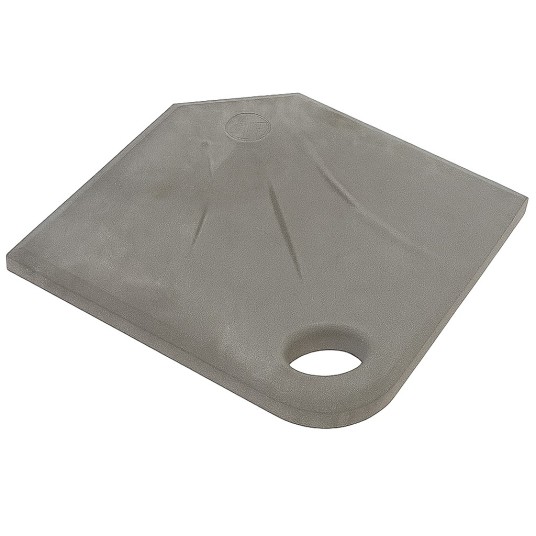 pie de parasol antracita 25 kg en terraza exterior