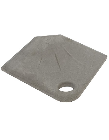 pie de parasol antracita 25 kg en terraza exterior