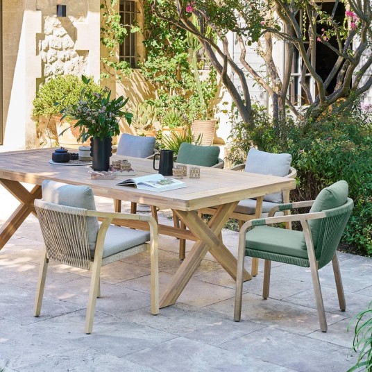 Mesa de jardín rectangular Xenia...