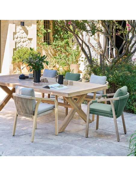 Mesa de jardín rectangular Xenia 250x120 cm