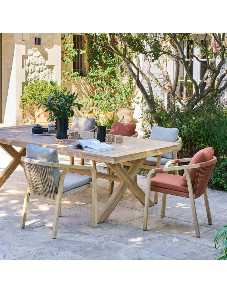 Mesa de jardín rectangular Xenia 250x120 cm