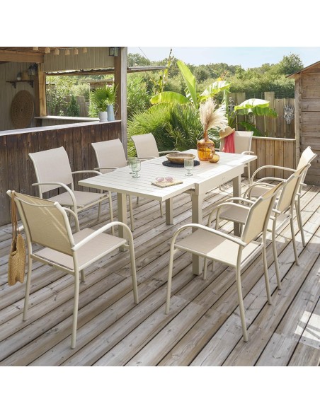 mesa jardín extensible 90 cm cerrada terraza