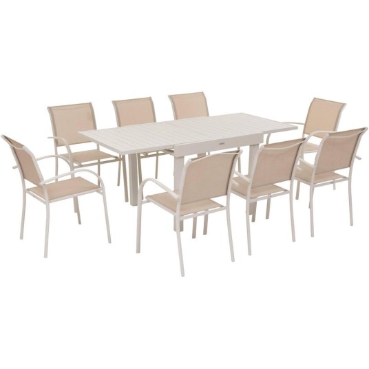 Mesa de jardín extensible 90/180 cm...