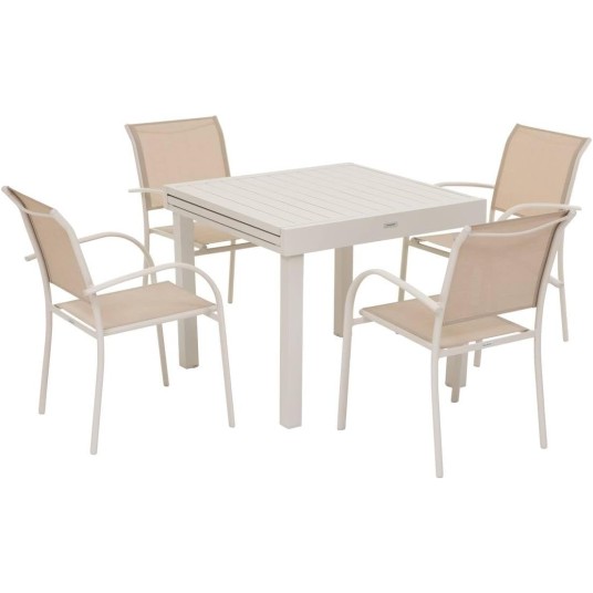 Mesa de jardín extensible 90/180 cm...