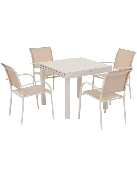 Mesa de jardín extensible 90/180 cm Piazza