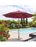sombrilla jardín 300 cm bambú exterior elegante