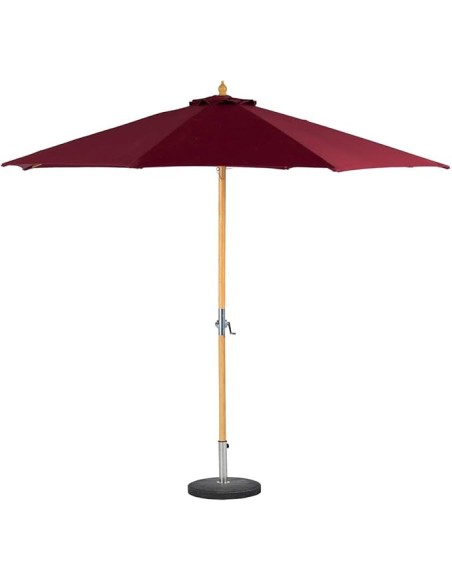 Sombrilla de jardín 300 cm bambú Tinaei