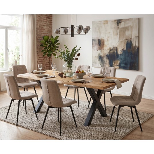 Mesa de comedor extensible Sabina