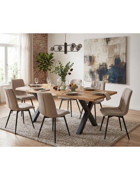 Mesa de comedor extensible Sabina