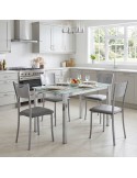 Mesa de Comedor de cristal Extensible Cameron