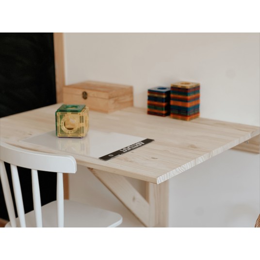 Mesa plegable de pared de madera de pino