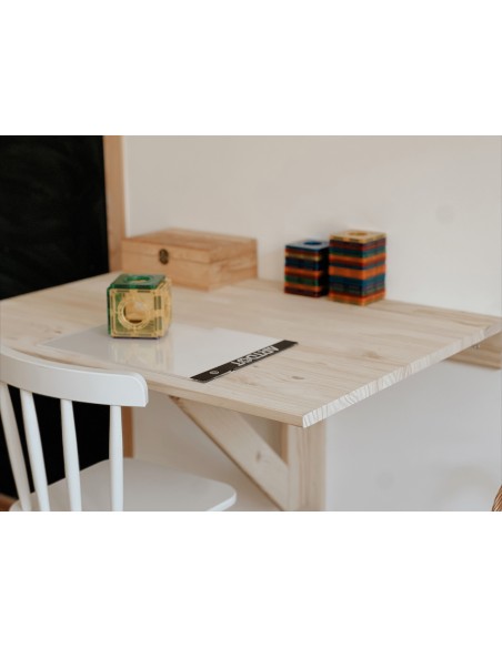 Mesa plegable de pared de madera de pino