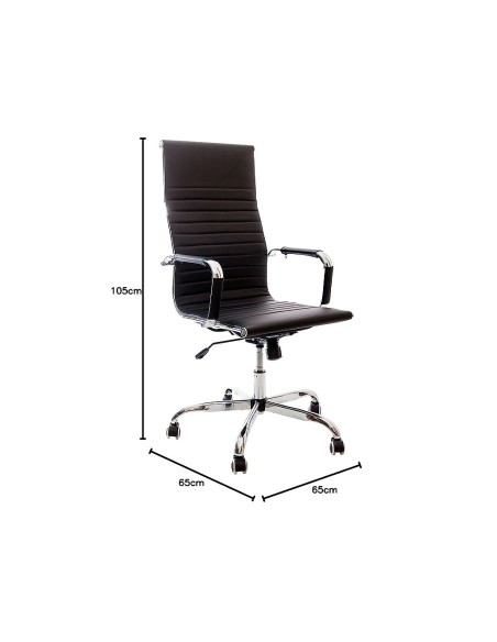 Silla de escritorio ergonómica Tilma negra
