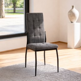 Silla de comedor Gris Oscuro