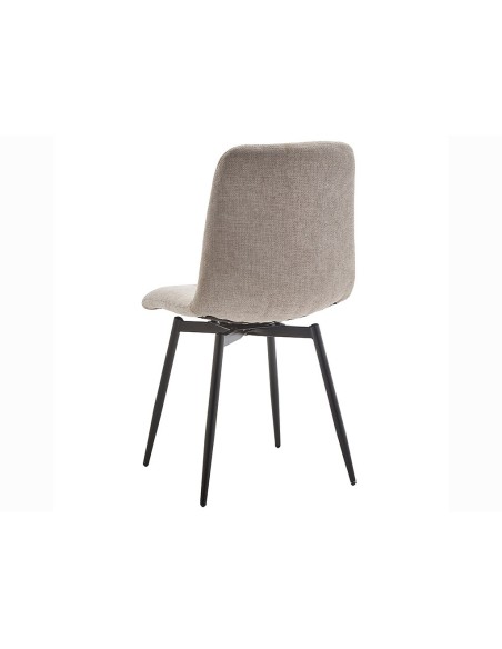 Silla de comedor giratoria Unai gris claro