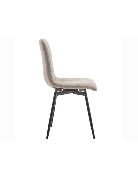 Silla de comedor giratoria Unai gris claro