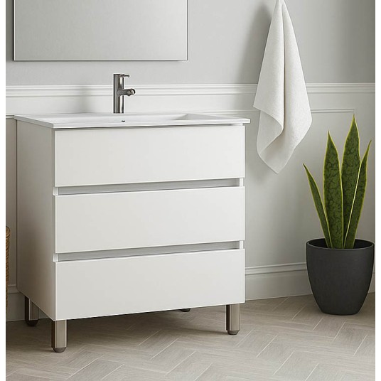 Mueble de baño Madrid 80 cm blanco...