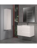 columna de baño suspendida Turín blanca 120 cm.