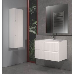 columna de baño suspendida Turín blanca 120 cm.