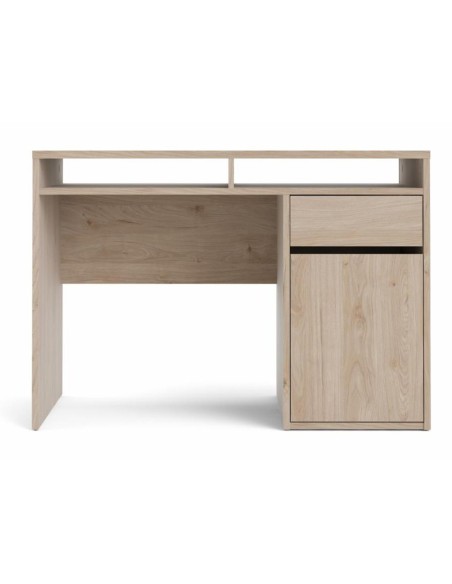 Escritorio Freia Roble Jackson Hickory con 1 Puerta y 1 Cajón