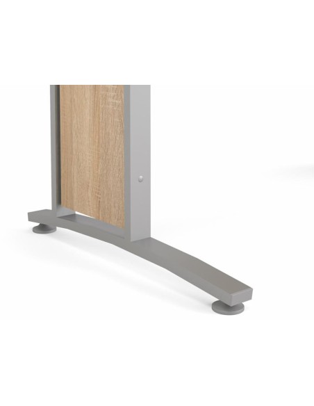 Escritorio Oficina Dunia Roble Jackson Hickory y Gris 150 cm
