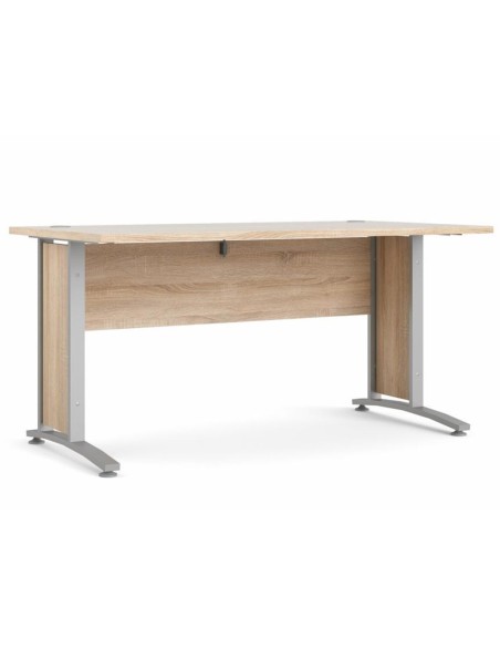 Escritorio Oficina Dunia Roble Jackson Hickory y Gris 150 cm