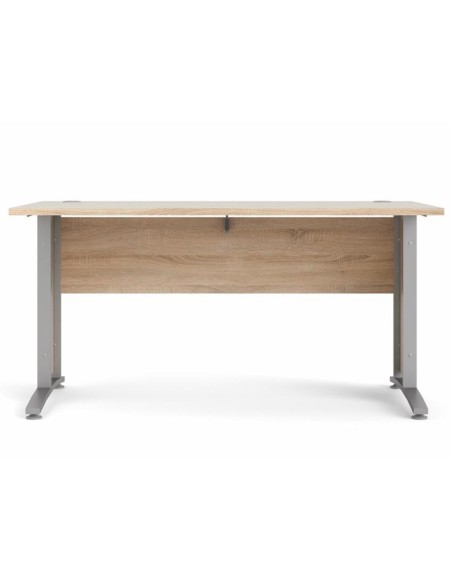 Escritorio Oficina Dunia Roble Jackson Hickory y Gris 150 cm