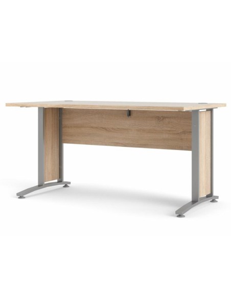 Escritorio Oficina Dunia Roble Jackson Hickory y Gris 150 cm