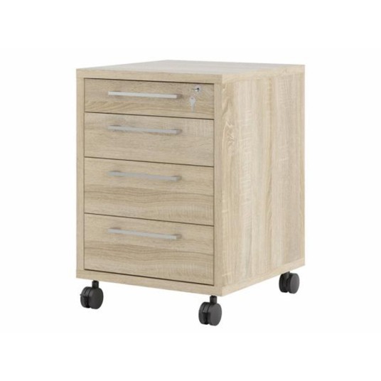 Cajonera con Ruedas Dunia Roble  con...