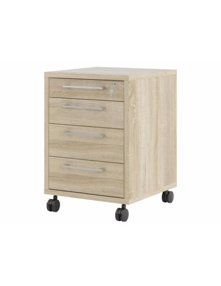 Cajonera con Ruedas Dunia Roble  con Llave