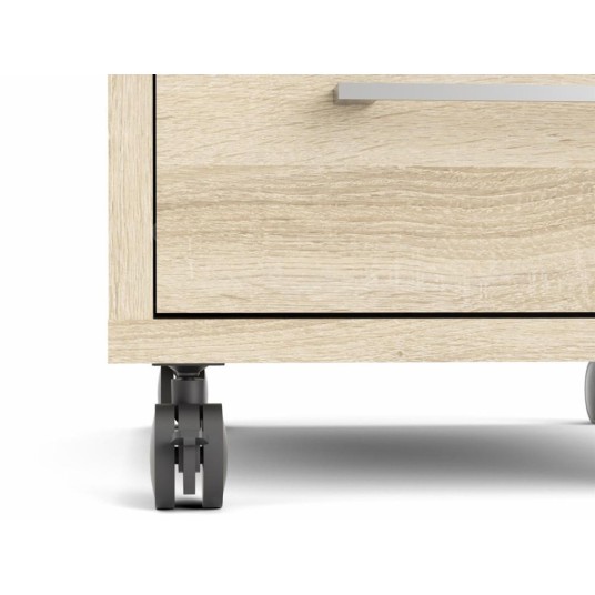 Cajonera con Ruedas Dunia Roble  con...