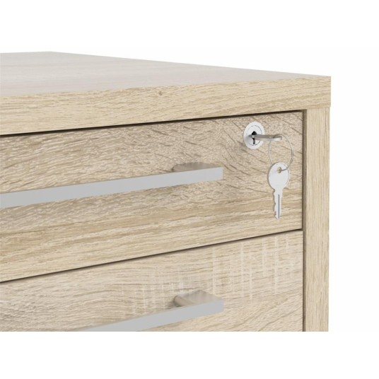 Cajonera con Ruedas Dunia Roble  con...