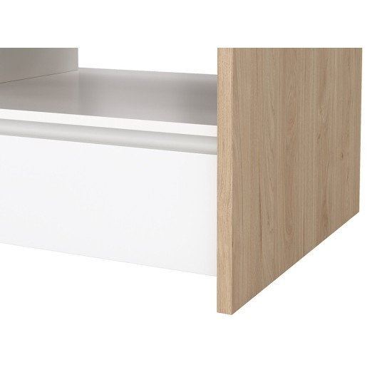 Mesa de Centro Nael Blanco y Roble...
