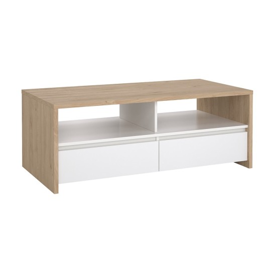 Mesa de Centro Nael Blanco y Roble...
