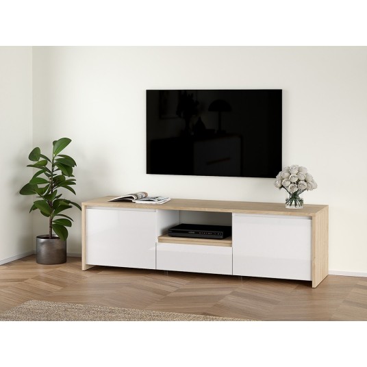 Mueble TV Nael Blanco y Roble Jackson...