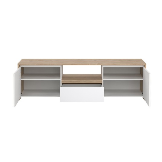 Mueble TV Nael Blanco y Roble Jackson...