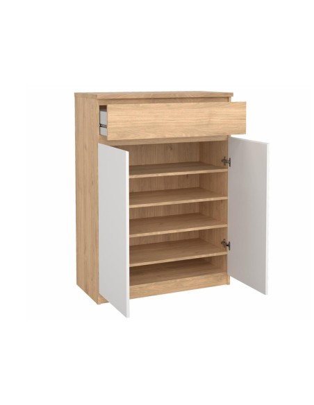 Zapatero Leia Blanco y Roble Jackson Hickory