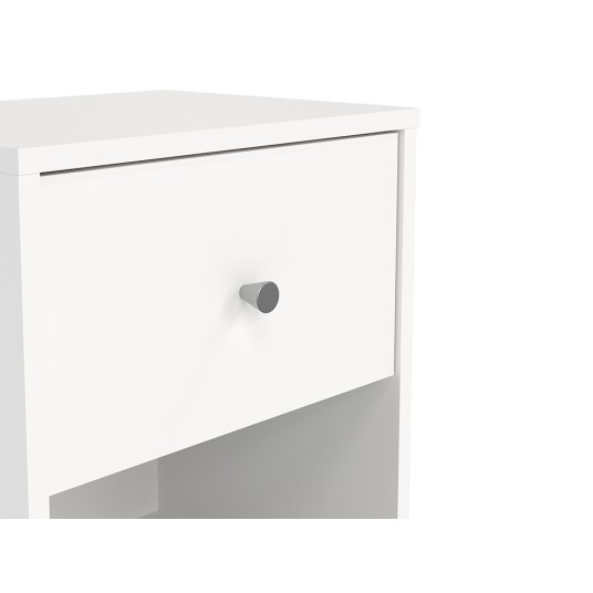 Mesita de Noche Mai Blanca con Cajón...