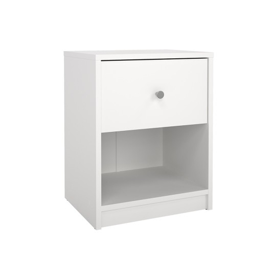 Mesita de Noche Mai Blanca con Cajón...