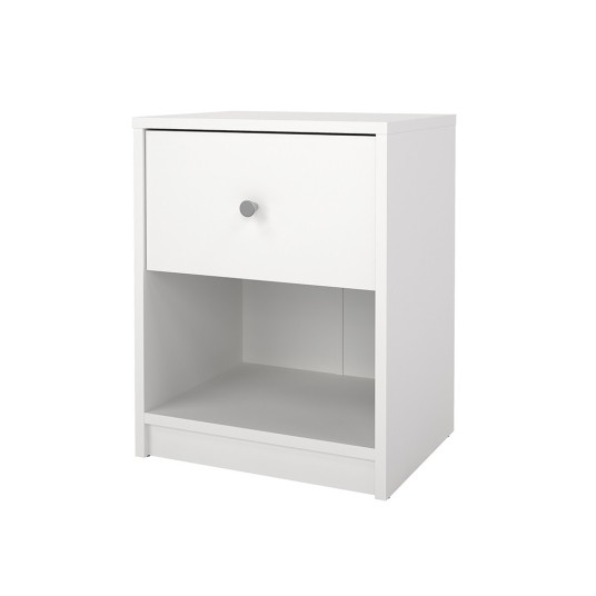 Mesita de Noche Mai Blanca con Cajón...