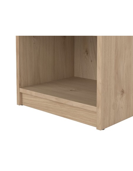 Mesita de Noche Mai Roble Jackson Hickory con Cajón y Estante