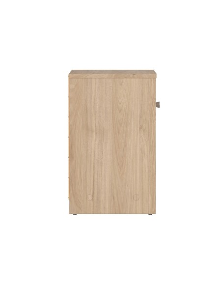 Mesita de Noche Mai Roble Jackson Hickory con Cajón y Estante