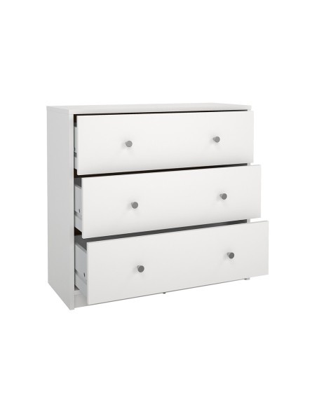 Cómoda Mai Blanca de 3 Cajones