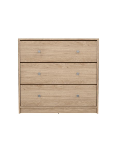 Cómoda Mai Roble Jackson Hickory de 3 Cajones