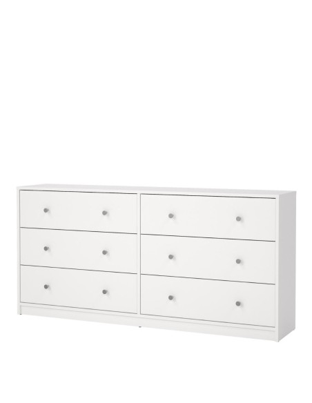 Cómoda Mai Blanca de 6 Cajones