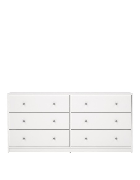 Cómoda Mai Blanca de 6 Cajones