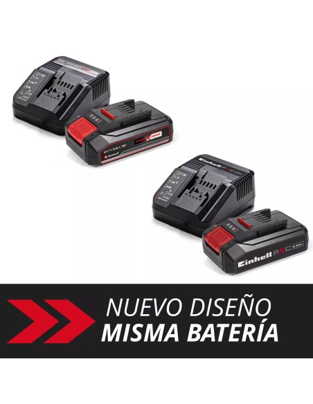 Starter Kit Einhell Power X-Change 18 V 2,5 Ah con batería y cargador rápido