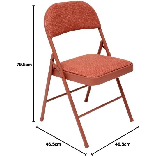Silla Plegable Flexy Tela Siena Roja...