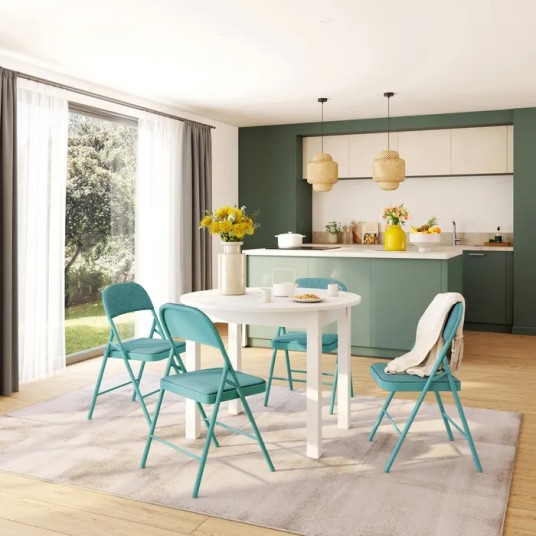 Silla Plegable Jaspeada Verde